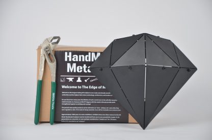 Diamond Geometrik 3D Metal Heykel Duvar Dekoru